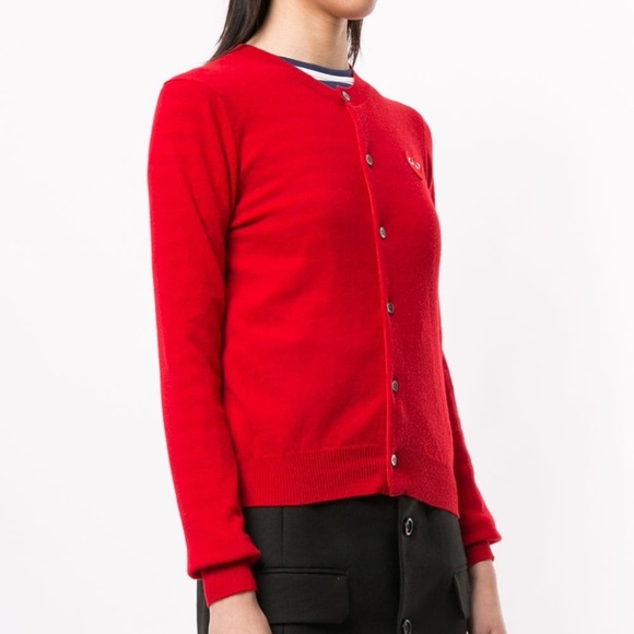 Comme Des Garçons Play Heart Cardigan - Picture 2 of 7